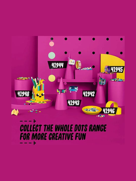 Lego Dots Candy Kitty Βραχιόλι & Μπρελόκ Τσάντας Δημιουργικό Σετ Διακόσμησης
