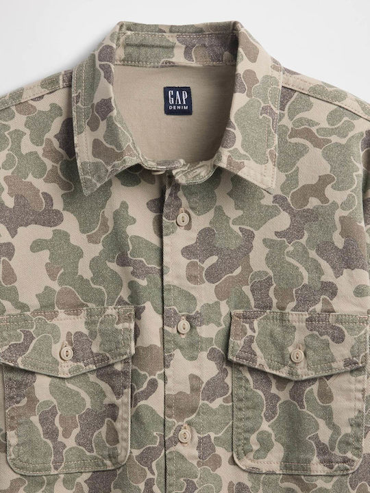 Kids Shirt Long Sleeve Denim Camouflage (camo)