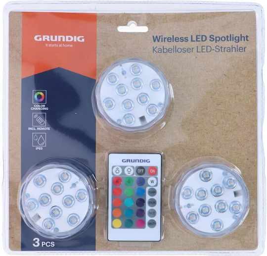 Φωτιστικό LED RGB 3τμχ Φωτιστικό LED RGB 3τμχ