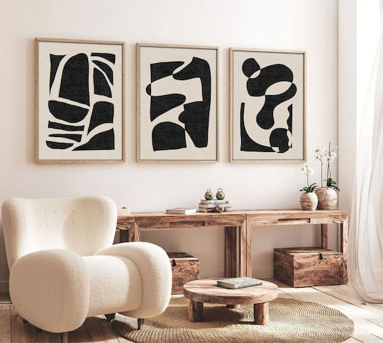 Set MDF Paintings Frame 3 Pieces Huhu201 50 x 70 693bse1485 50x70 Cm