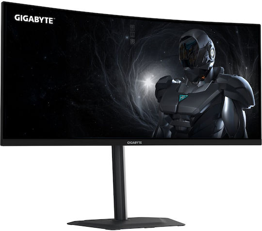 Gigabyte G34WQC2 Ultrawide VA HDR Curved Gaming Monitor 34" QHD 3440x1440 200Hz with 1ms GTG Response Time Gray