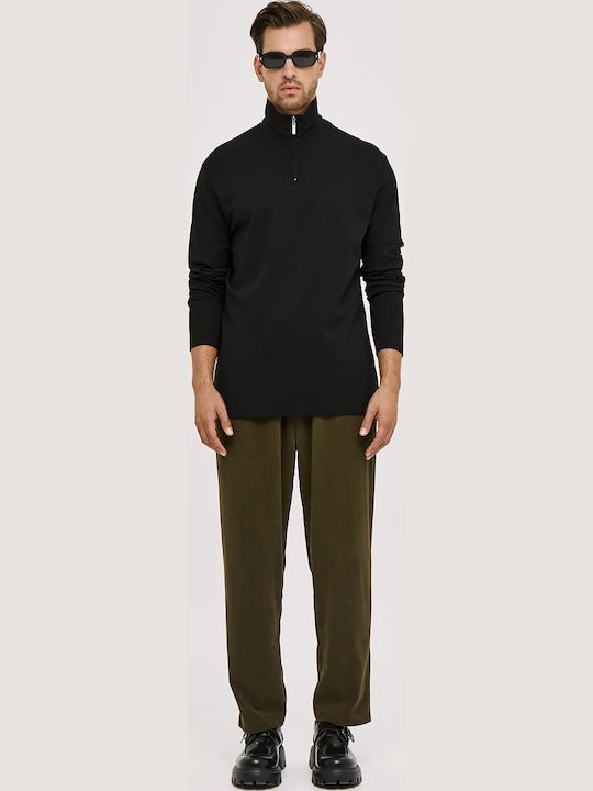 Long Sleeve Black Blouse