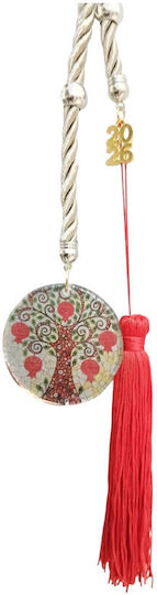 Kalliopi Silver Handmade Окачен Гоури Малко дърво Кафяв от Стъкло 2026 6x6см 1бр Kalliopi Silver Handmade Окачен Гоури Малко дърво Кафяв от Стъкло 2026 6x6см 1бр