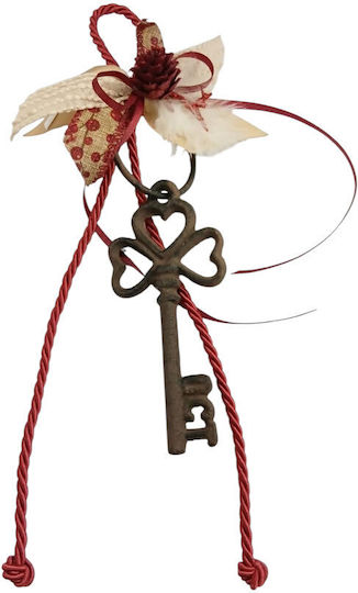 Kalliopi Silver Handmade Hanging Lucky Charm Basin Wrench Red 2026 5x12cm 1pcs