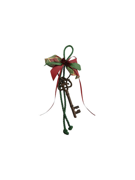 Kalliopi Silver Handmade Окачен Гоури Ключ за басейн Зелен 2026 5x12см 1бр