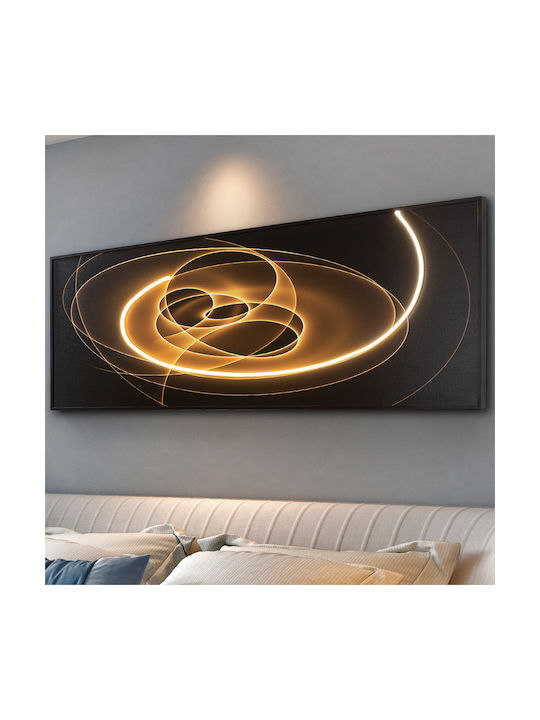 Πίνακας Traces Led Φωτισμό Μαύρη Κορνίζα 50x150cm Schuller 301954