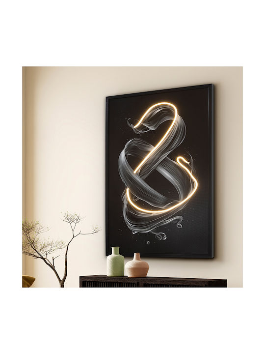 Painting Movement Led Lighting Black Frame 80x120cm Schuller 301381