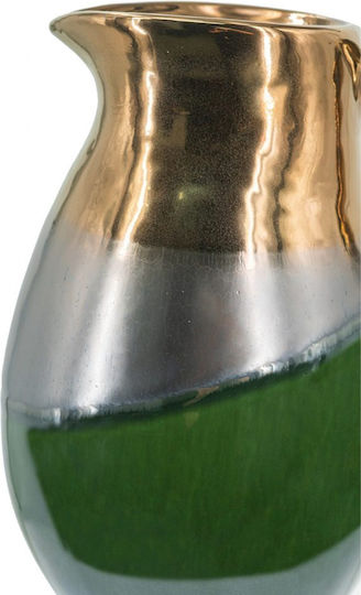 Artekko Decorative Vase Electric Green 20.5x16x25cm