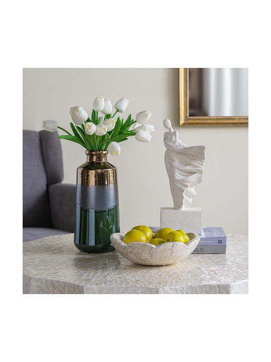 Artekko Vază Decorativă Ceramică Electric Verde 14x14x30cm 1buc