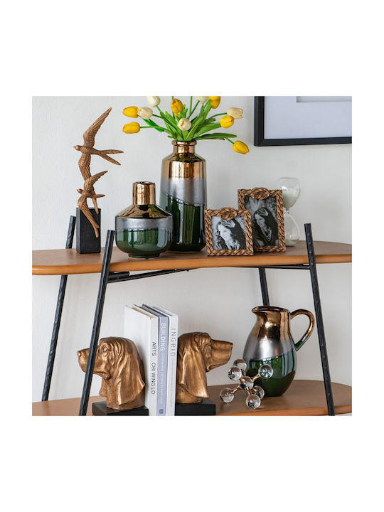 Artekko Vază Decorativă Ceramică Electric Verde 15.5x15.5x20cm 1buc