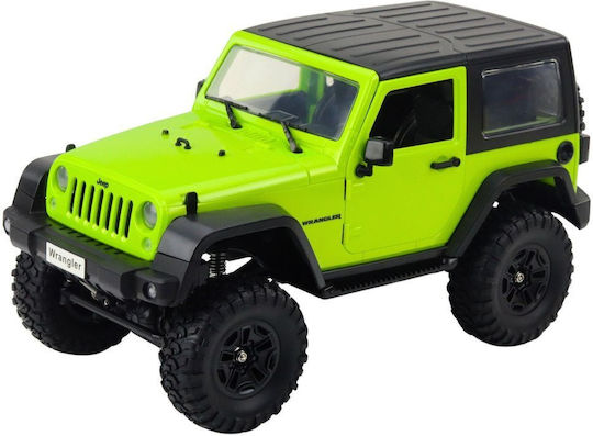 Off-road Remote Controlled Rc Jeep Wrangler Rock Crawler Green 1:14 Double E