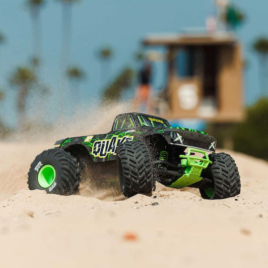Arrma 1/10 Quake 223s Dsc 2WD RTR Brushless Monster Truck Green Without Battery Charger Ara3537t2 Arrma