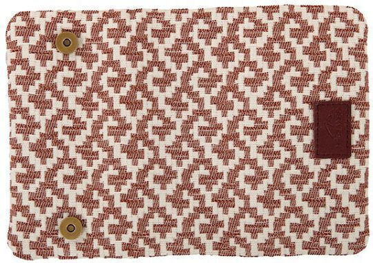 Mestango Fabric Tobacco Pouch With Magnetic Clasp 15.5x8cm White