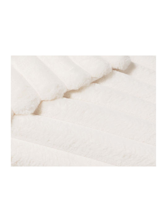 Douceur d'Intérieur Κουβέρτα Fleece Ημίδιπλη 180x220εκ. White