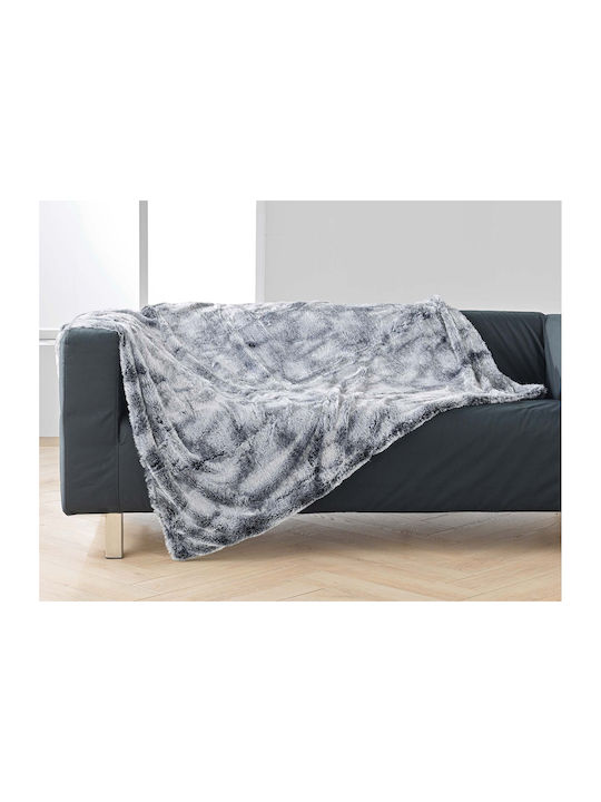 Douceur d'Intérieur Κουβέρτα Fleece Καναπέ 125x150εκ. Grey