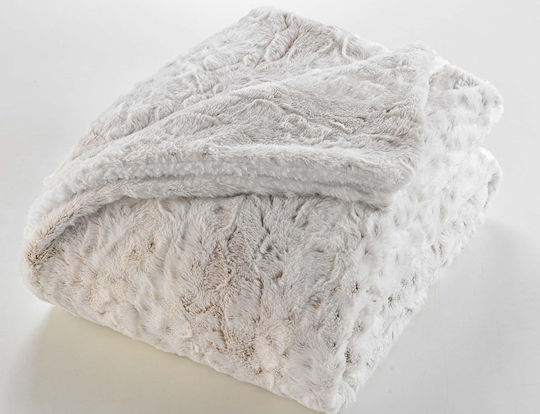 Douceur d'Intérieur Κουβέρτα Sherpa Ημίδιπλη 180x220εκ. White