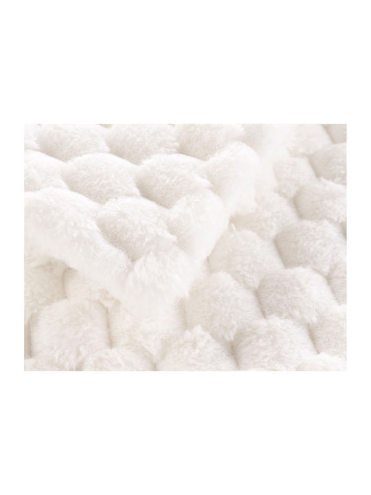 Douceur d'Intérieur Κουβέρτα Sherpa Καναπέ 125x150εκ. White