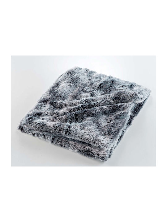 Douceur d'Intérieur Κουβέρτα Fleece Καναπέ 125x150εκ. Grey