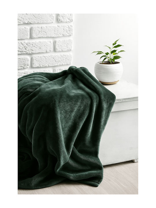 Astron Italy Velvet Blanket Queen 220x240cm Olive