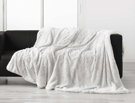 Douceur d'Intérieur Κουβέρτα Sherpa Ημίδιπλη 180x220εκ. White