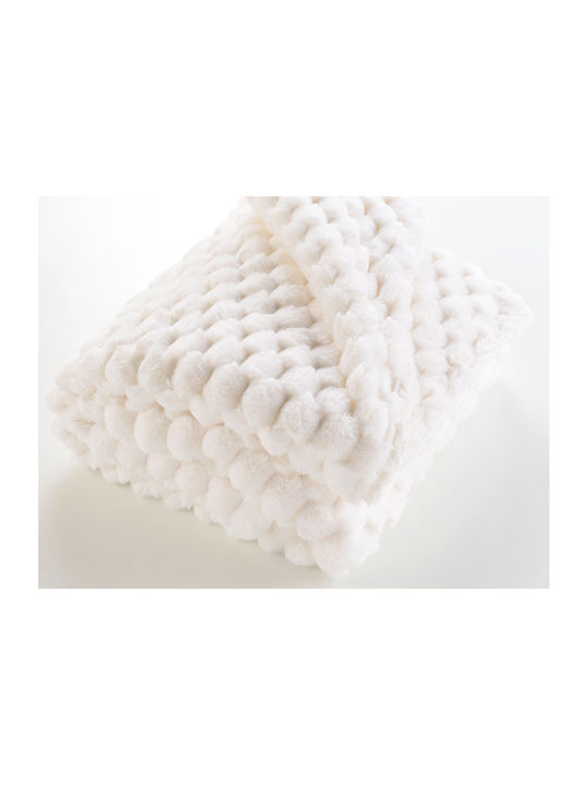 Douceur d'Intérieur Κουβέρτα Sherpa Καναπέ 125x150εκ. White