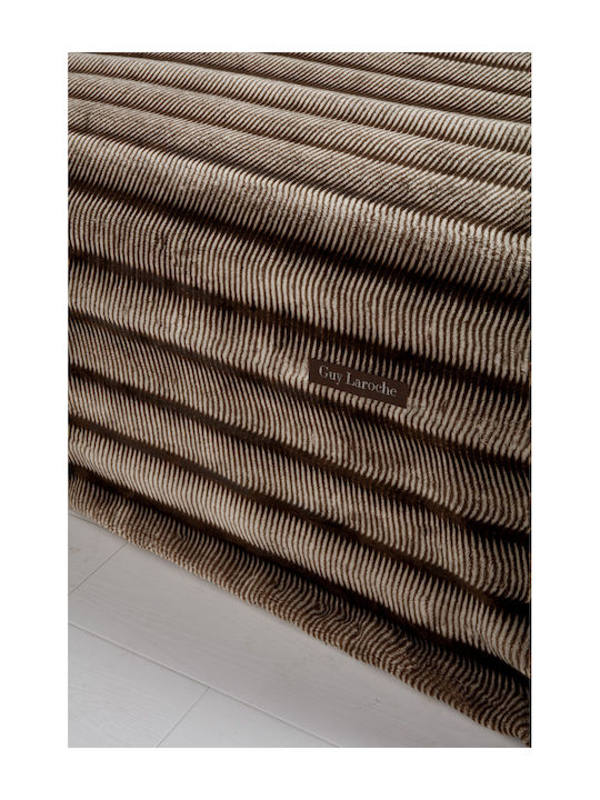 Guy Laroche Gazelle Blanket Fleece King Size 260x240cm Beige