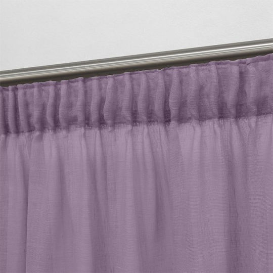 Lino Home Perdea Cu Coafură Lila 150x295 Cm