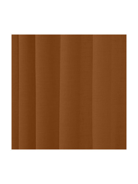 Lino Home Κουρτίνα με Τρέσα Κόκκινη 150x295εκ.
