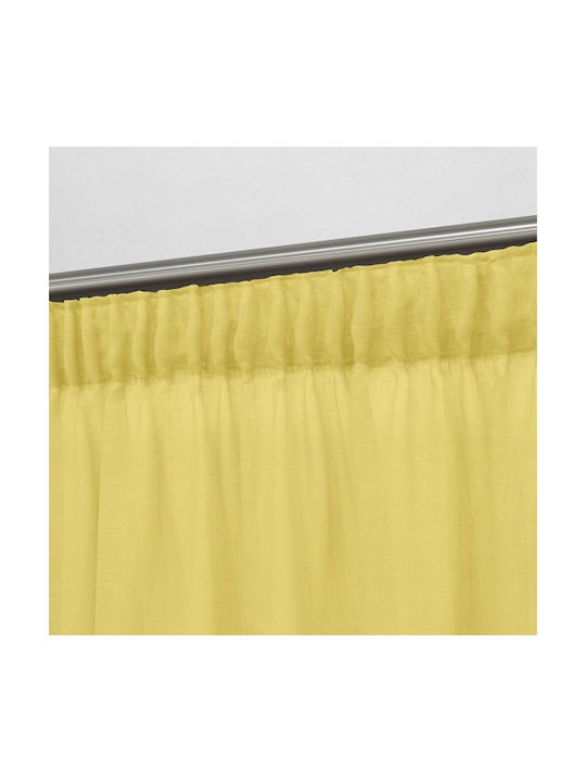Lino Home Green Pencil Pleat Curtain 150x295cm