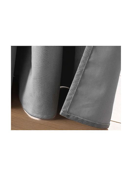 Douceur d'Intérieur Curtain Blackout Window with Grommet Gray 140x260cm