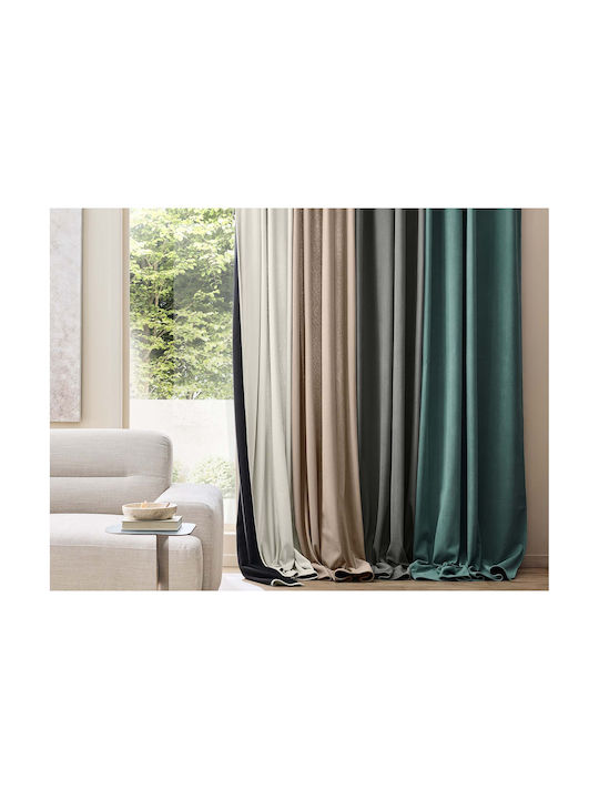 Douceur d'Intérieur Curtain Window with Grommet Gray 140x260cm