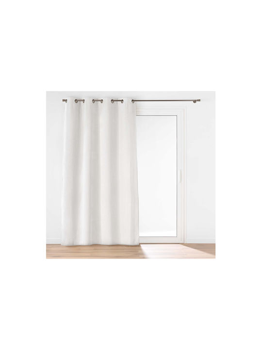 Douceur d'Intérieur Curtain with Grommet White 140x260cm