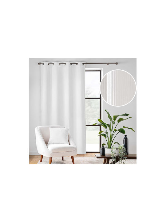 Douceur d'Intérieur Curtain with Grommet White 140x260cm