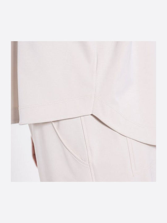 Bluza Damă Mânecă Lungă Crem
