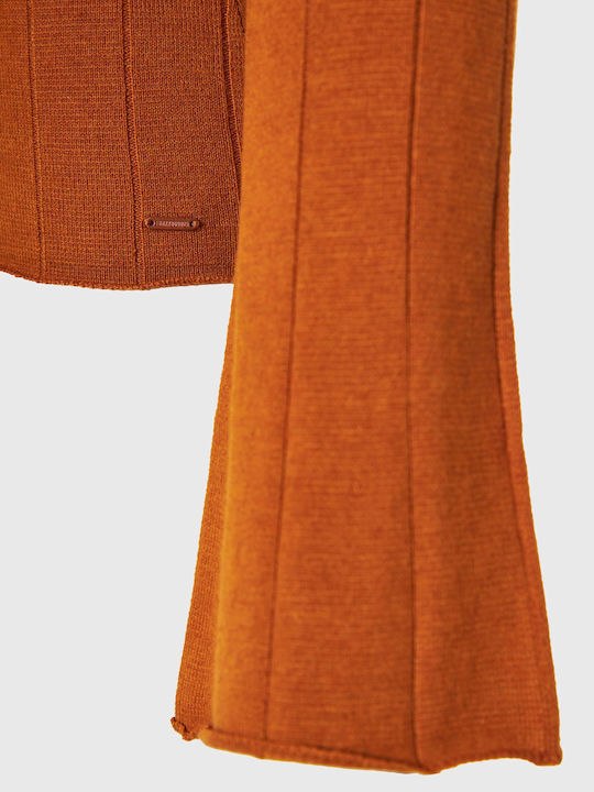 Damen Langarm Pullover Baumwolle Braun