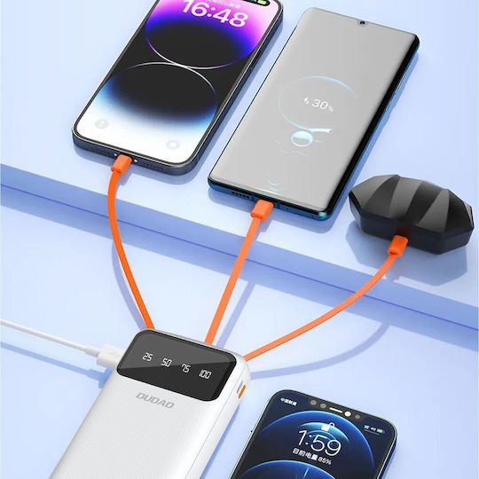 Dudao K6Pro + Power Bank 20000mAh Λευκό