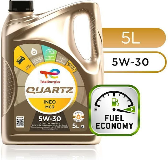 Total Total Quartz Ineo MC3 Συνθετικό Λάδι Αυτοκινήτου 5W-30 1lt