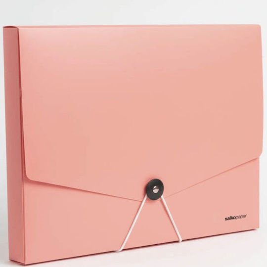 Salko File Box 3233 P.p A4 3cm Rubber Band 5 Pastel Colors