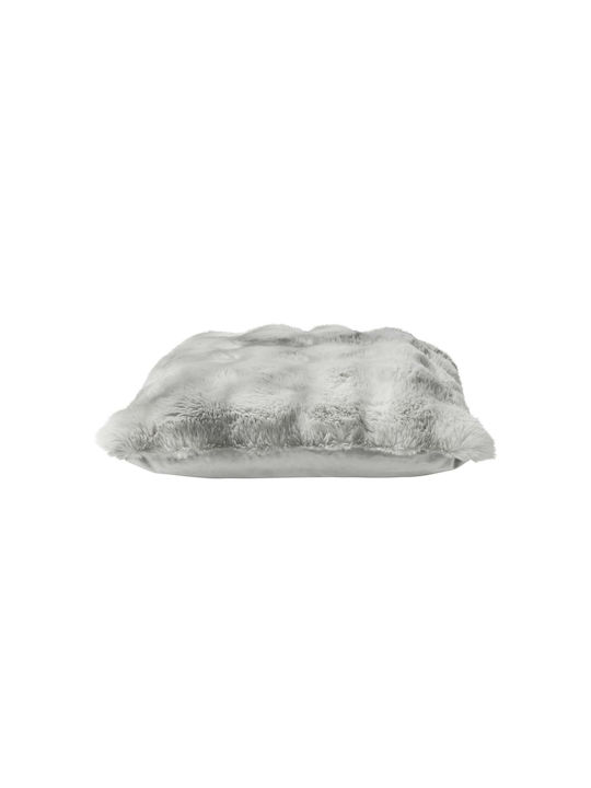 Douceur d'Intérieur Sofa Cushion Furry Gray 45x45cm