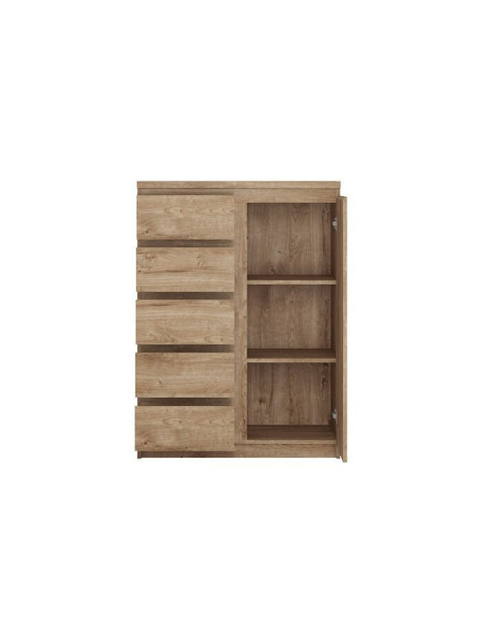 Sideboard Merfere 110 Wooden with Drawers Oak 40x40x83cm