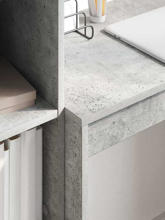 Desk Wooden Concrete Grey 70x40x76cm