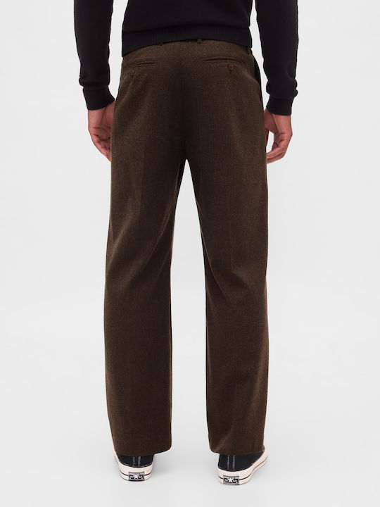 Trousers in Relaxed Fit Brown Heather
