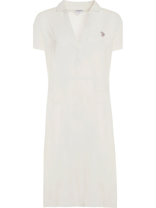 Cris Sommer Mini Damenkleid Bianco Giallo