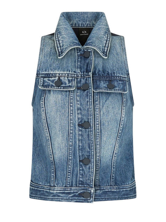 Women's Jean Jacket for Spring or Autumn Navy Blue
