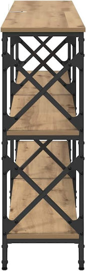 Κονσόλα Μεταλλική Artisan Δρυς Μ156xΠ28xΥ80.5εκ.