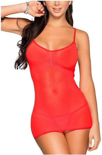 Sexy Fishnet Bodysuit Lingerie Set Red Sexy Lingerie Set One Size Aria Trade