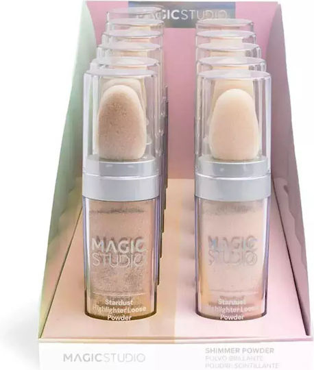 Idc Magic Studio Stardust Highlighter Loser Puder Γκλίτερ Προσώπου & Σώματος 9,6gr 01 Pink