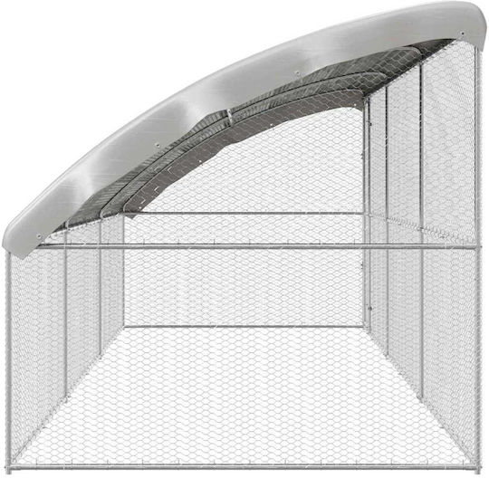 vidaXL 3368318 Μεταλλικό Κλουβί για Πτηνά 600x200x198.5εκ.