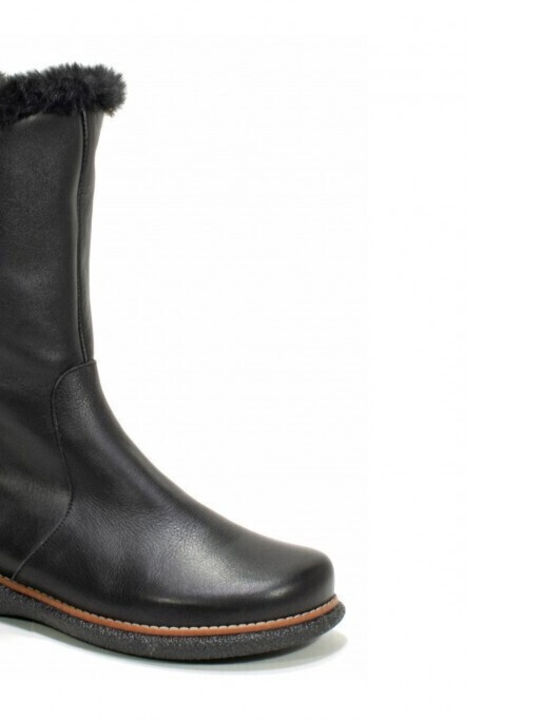 Leather Women's Boots Black