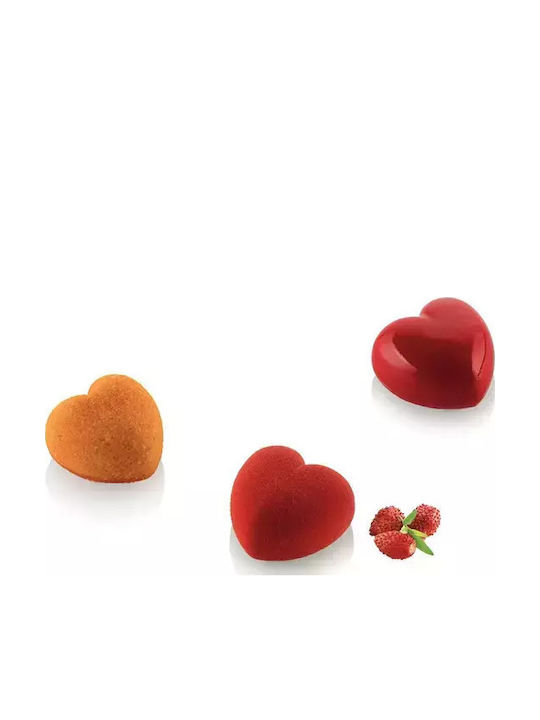 Silikomart Cuore Backform Silikon 3.4x3.3x2cm 1cm